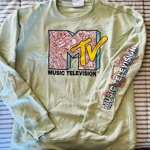 MTV mint green crewneck size large